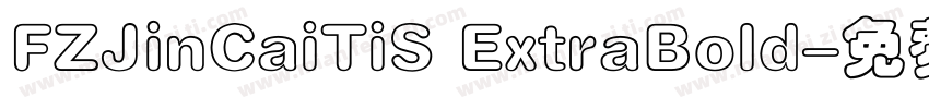 FZJinCaiTiS ExtraBold字体转换